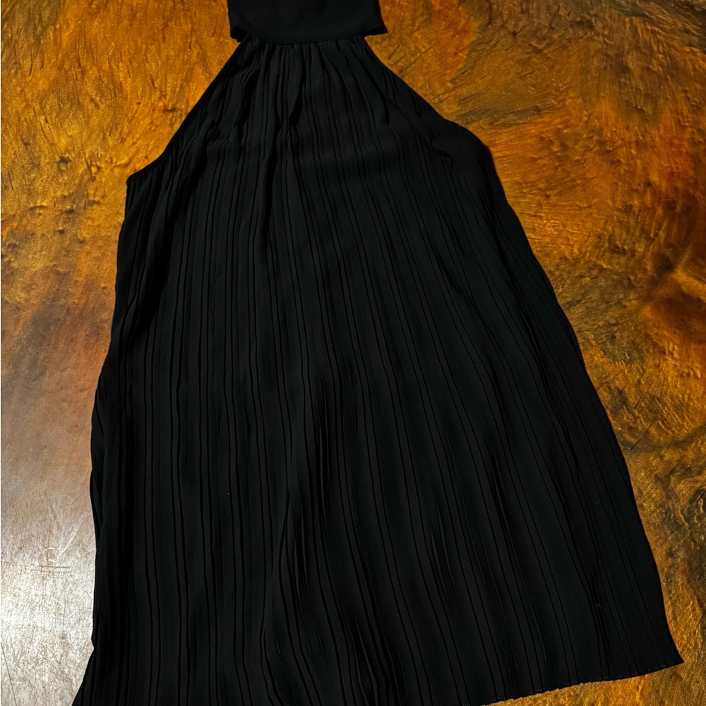 Naked Zebra Black Halter Dress‎